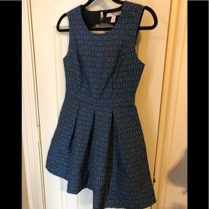 Open back fit and flare dress